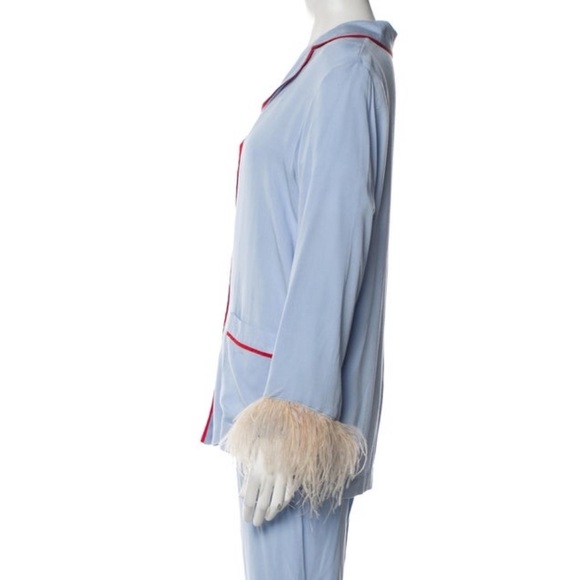 Sleeper Party Pajama Shirt with Feathers in Blue size - S SOLD OUT EVERYWHERE - Picture 5 of 8
